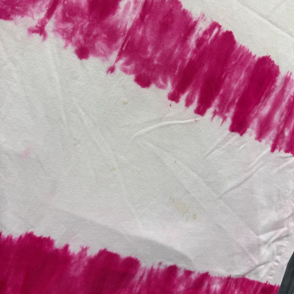 Guess Originals Mens Pink White Tie Dye Striped Short Sleeve T-Shirt Size Medium - Picture 6 of 7